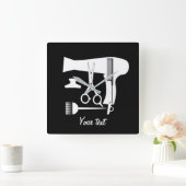 Horloge Carrée Hairstyles tools (Maison)