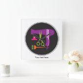 Horloge Carrée Hairstyles tools (Maison)