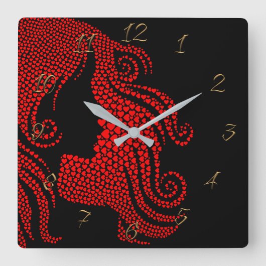 Horloge Carrée Hairtravy beauty (Recto)