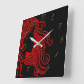 Horloge Carrée Hairtravy beauty (Angle)