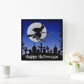 Horloge Carrée Halloween (Maison)