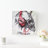 Horloge Carrée Halloween (Maison)