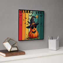 Halloween mignon drôle citrouille vintage automne
