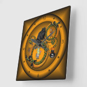 Horloge Carrée Halloween Trick Or Treat (Angle)