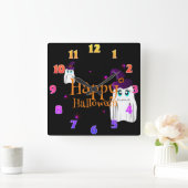 Horloge Carrée Halloween Wall Clock (Maison)
