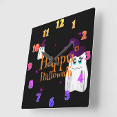 Horloge Carrée Halloween Wall Clock (Angle)