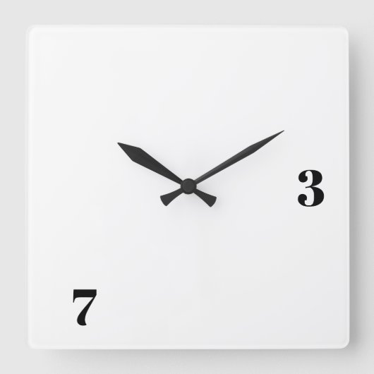 Horloge Carrée Ham Radio Square 73 Clock (Recto)