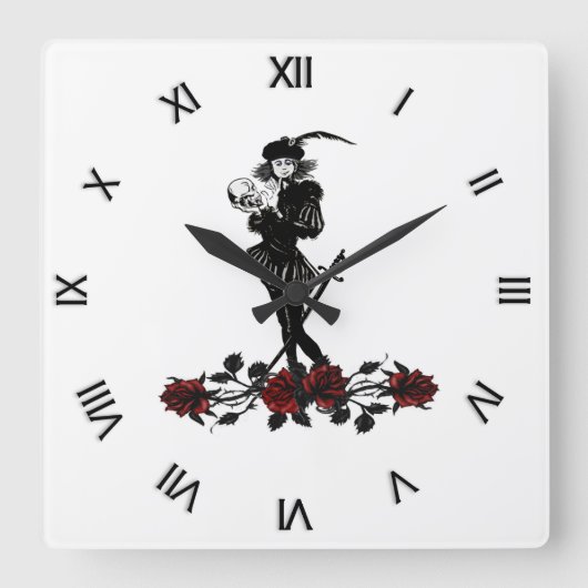 Horloge Carrée Hamlet (Recto)