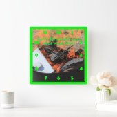 HORLOGE CARRÉE HAPPY RETIREMENT BURN YOUR BOOTS (Maison)