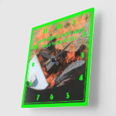 HORLOGE CARRÉE HAPPY RETIREMENT BURN YOUR BOOTS (Angle)