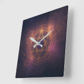 Horloge Carrée Hard plastic coaster (Angle)