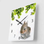 Horloge Carrée Hare 61 rabbit (Angle)