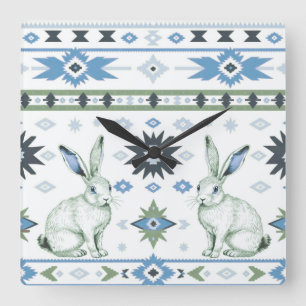 Horloge Carrée Hares du désert