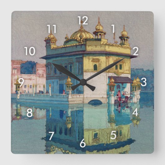 Horloge Carrée Harmandir Sahib (Temple d'Or), Hiroshi Yoshida (Recto)