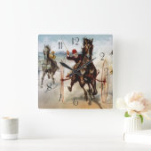 Horloge Carrée Harnais vintage (Maison)