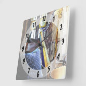 Horloge Carrée Harpe dans la salle de musique (Angle)