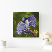 Horloge Carrée "Harpy Eagle" Acrylic Wall Clock (Maison)