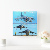 HORLOGE CARRÉE HARRIER II AV-8B (Maison)