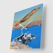 HORLOGE CARRÉE HARRIER II AV-8B (Angle)