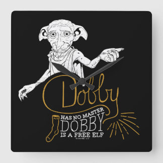 Horloge Carrée Harry Potter | Dobby Has No Master