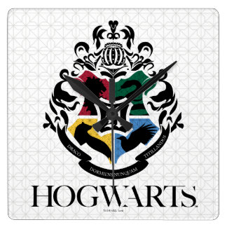 Horloge Carrée Harry Potter | HOGWARTS™ Pride School Crest