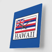 Horloge Carrée Hawaii (Angle)