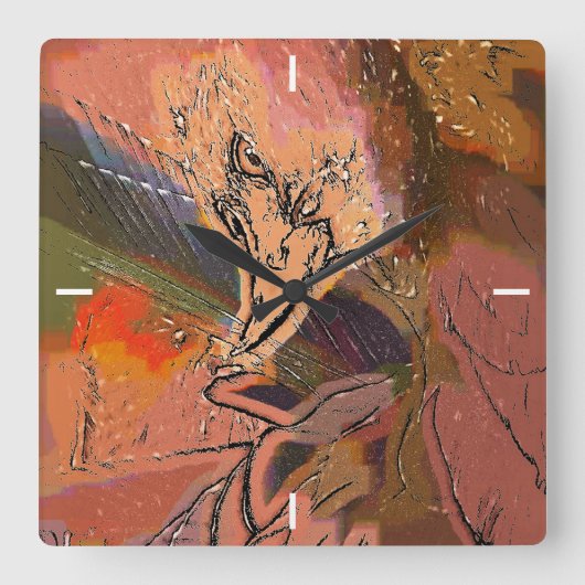 HORLOGE CARRÉE HAWK (Recto)