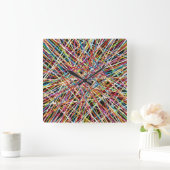 Horloge Carrée Haystack à Red Wall Clock (Maison)