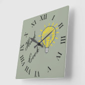 Horloge Carrée Head cook (Angle)