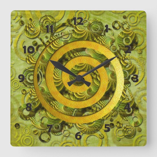 Horloge Carrée Healing Power (Recto)