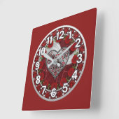 Horloge Carrée Heart  (Angle)