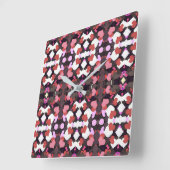 Horloge Carrée HEARTS WITH Love (Angle)