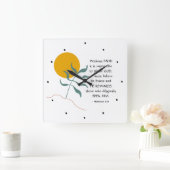 Horloge Carrée Hébreux 11:6 Sans FOI impossible s'il vous plaît D (Maison)