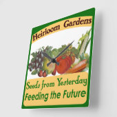 Horloge Carrée Heirloom Gardens (Angle)