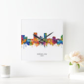 Horloge Carrée Héraklion Grèce Skyline (Maison)