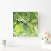 Horloge Carrée Herbe verte (Maison)