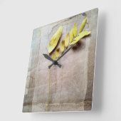 Horloge Carrée Herbier V (Angle)