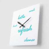 Horloge Carrée Heure d'actualisation (Angle)