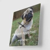 Horloge Carrée Heure de repas pour les petits (Angle)