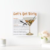 Horloge Carrée Heure du cocktail : découvrez la recette du Dirty (Maison)