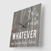 Horloge Carrée Heure du lac (Angle)