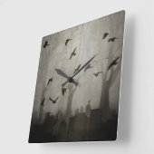 Horloge Carrée Heure gothique (Angle)