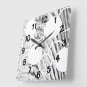 Horloge Carrée Hexagone de Lined (Angle)