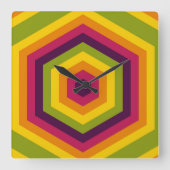 Horloge Carrée HexaVibe Radiance Wall clock (Recto)