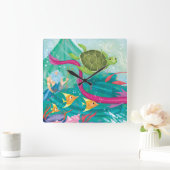 Horloge Carrée Hidden Ocean (Maison)