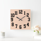 Horloge Carrée High contrast Big Numbers Easy Read (Maison)
