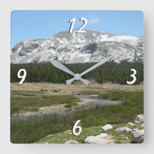 Horloge Carrée High Country Mountain Stream I