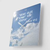 Horloge Carrée Hilfe von Jehova. (Angle)