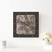 Horloge Carrée Hispanic currency medieval (Maison)