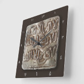 Horloge Carrée Hispanic currency medieval (Angle)